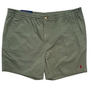 Polo Ralph Lauren Mens XXL Classic Fit 6" Inseam Army Green Chino Shorts NWT‎